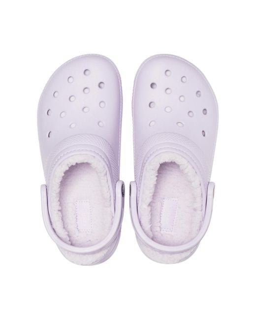 womens lavender lined crocs