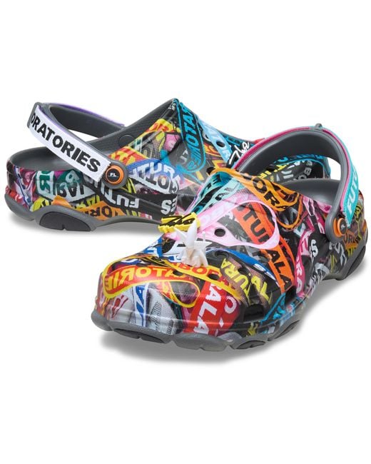 CROCSTM Black Futura Laboratories X All Terrain Flanyard Clog