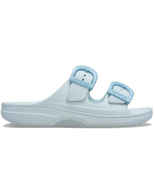 CROCSTM Black Saturday Enamel Buckle Sandal