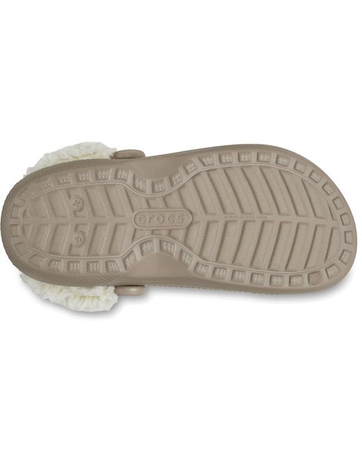 CROCSTM Black Classic Fleece Lined Clog; Mushroom