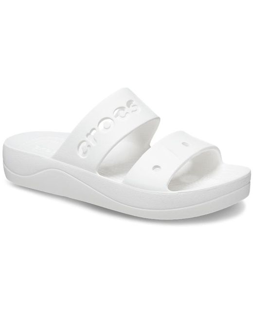 CROCSTM Black Baya Platform Sandals White Size 5 Uk