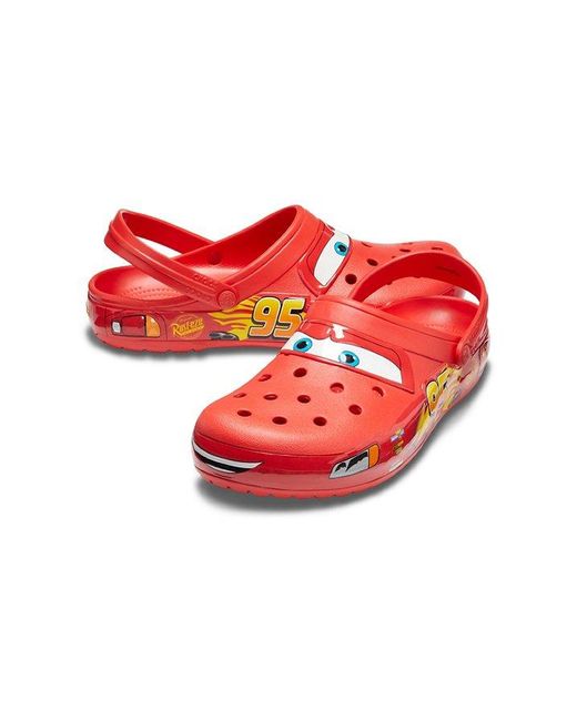 Crocs™ Fun Lab Lights Disney And Pixar Lightning Mcqueen Clog in Red for Men  | Lyst
