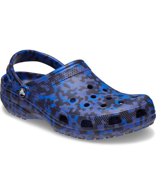CROCSTM Blue Classic Confetti Clog; Bolt Multi