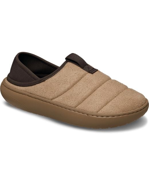 CROCSTM Black Classic Vegan Suede Moc