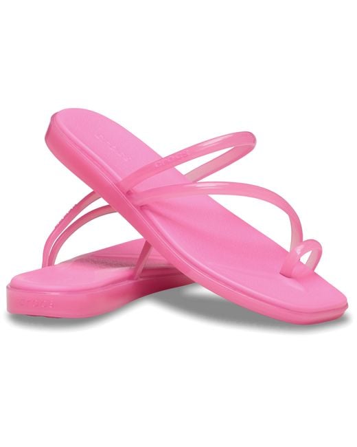 CROCSTM Black Miami Toe Loop Jelly Sandal