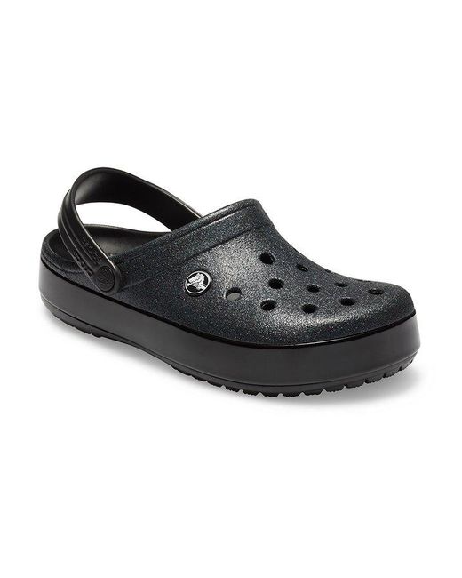 Crocs™ Crocband Glitter Clog in Black | Lyst