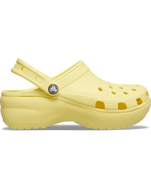 yellow crocs platform