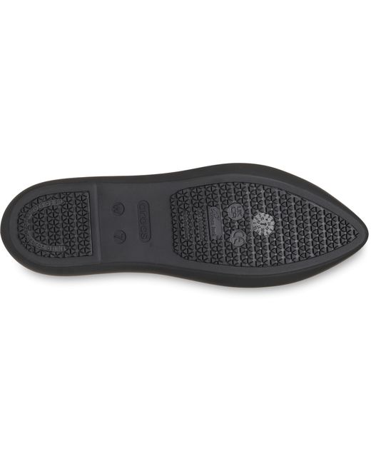 CROCSTM Black On The Clock Work Flat