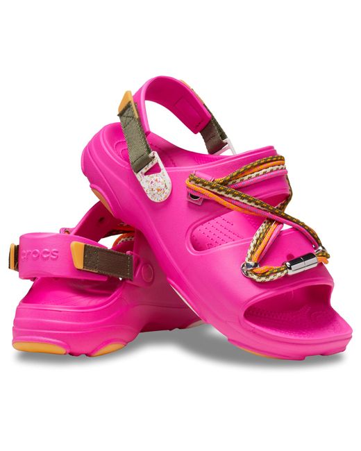 Hot Pink All-Terrain Festival Sandal Crocs Size Mens 12 Crocs™ All-Terrain Festival Sandal; Crush Multi in Pink | Lyst main image 2