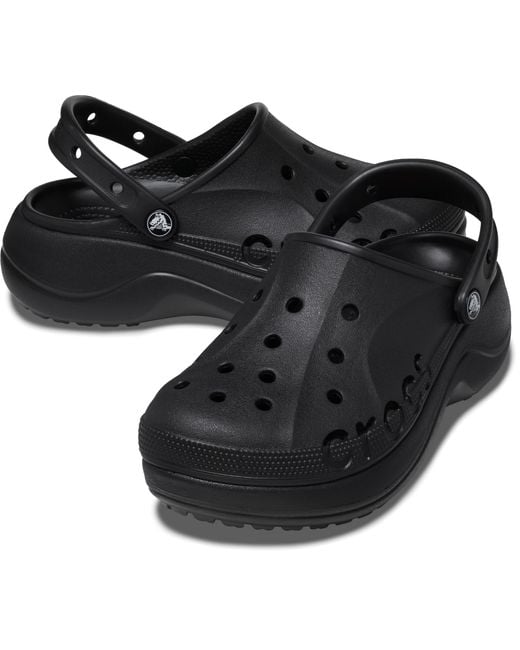 CROCSTM Black Baya Platform Clog