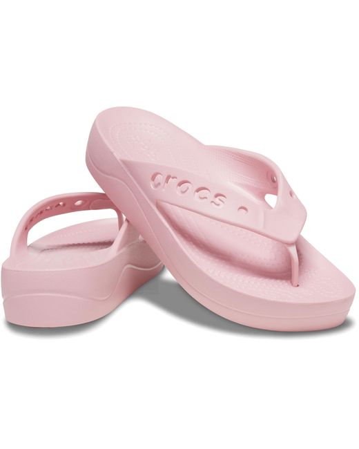 CROCSTM Black Baya Platform Flip; Petal