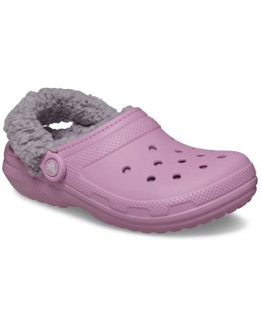 CROCSTM Purple Classic Fleece Lined Clog