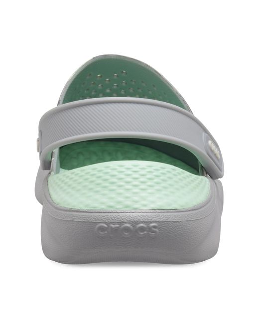 light grey crocs women's