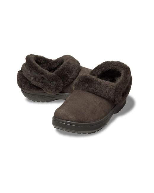 CROCSTM Black | unisex | classic unfurgettable vegan suede | clogs | | 36