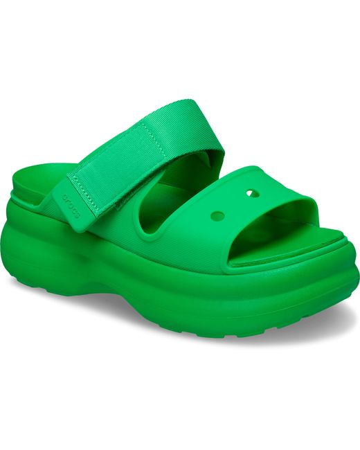 CROCSTM Green Soho Two Strap Sandal