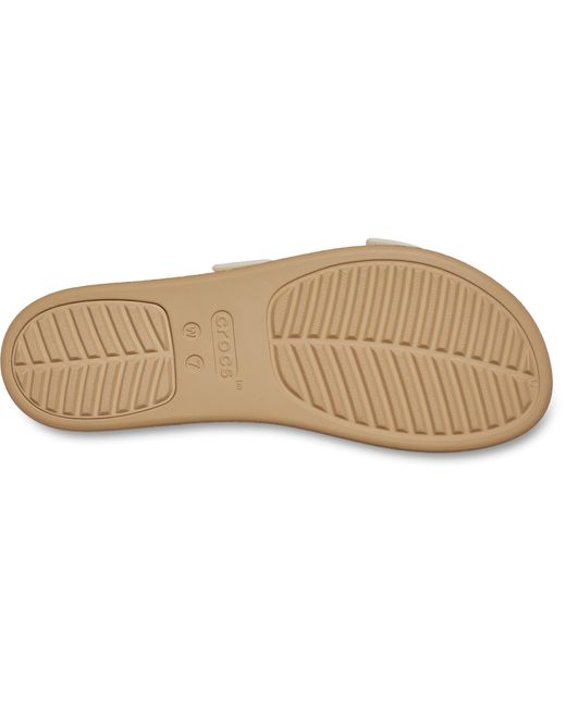 CROCSTM Black Brooklyn Buckle Low Wedge Cork Sandal