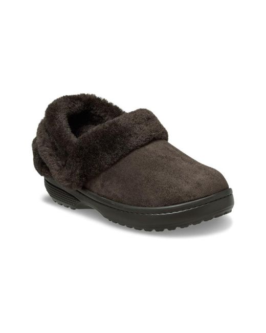 CROCSTM Black | unisex | classic unfurgettable vegan suede | clogs | | 36