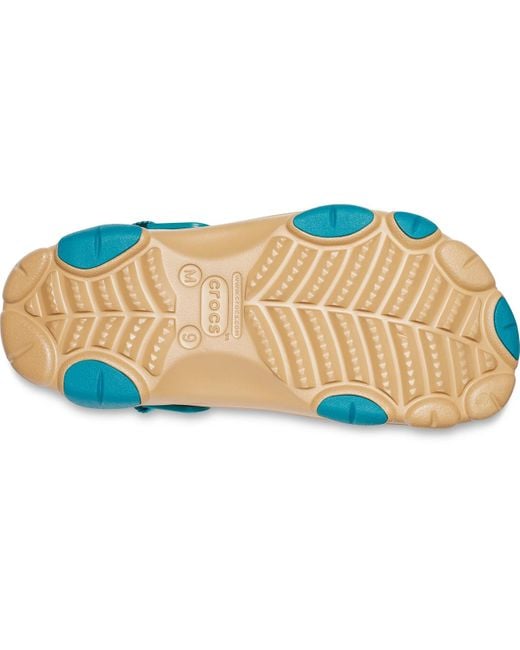 all terrain crocs tan
