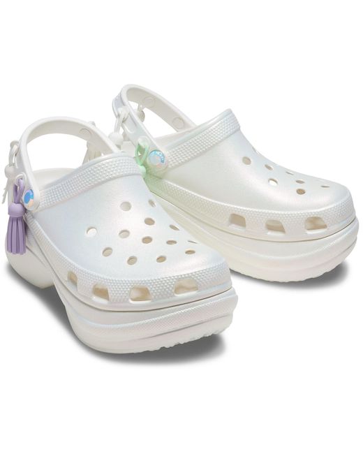 white bae crocs