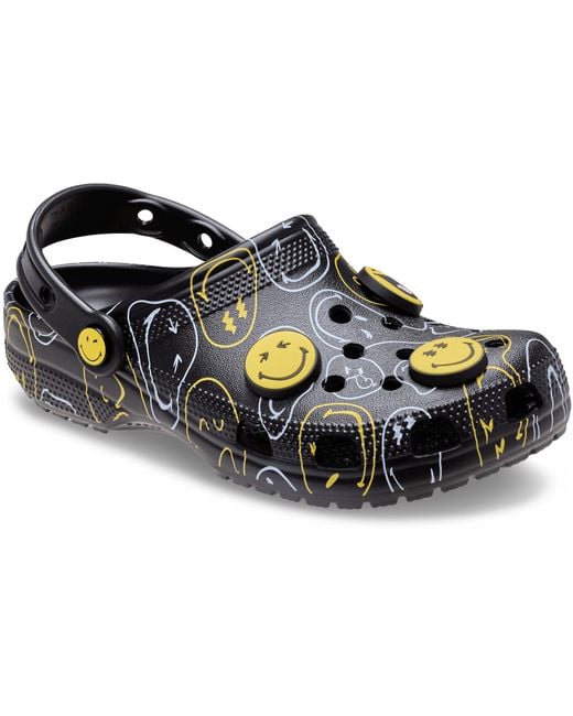 CROCSTM Black Smileyworld Classic Clog
