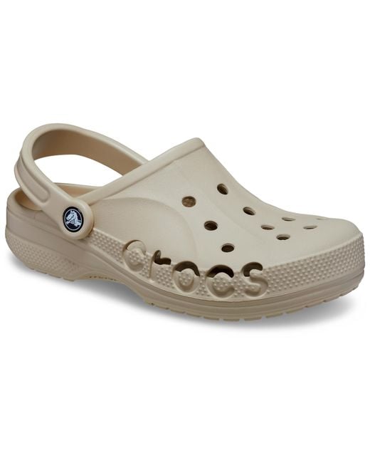 CROCSTM Black Baya Clog; Cobblestone