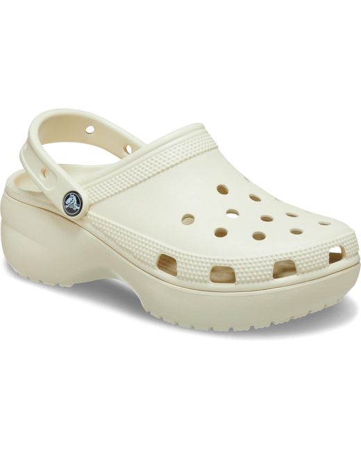 CROCSTM Black Classic Platform Clog; Taupe
