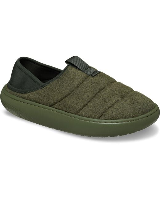 CROCSTM Green Classic Vegan Suede Moc