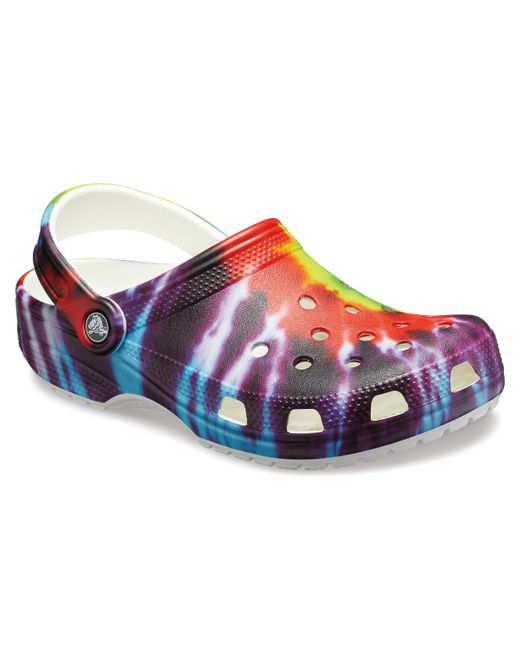 crocs tie dye classic clog