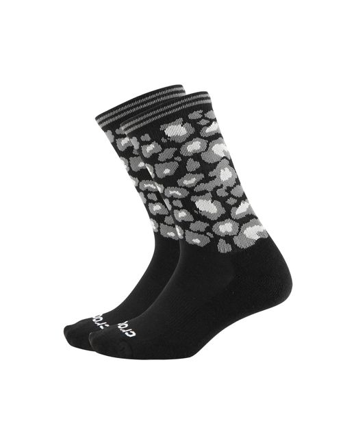 CROCSTM Black Socks Cheetah Crew 3Pk