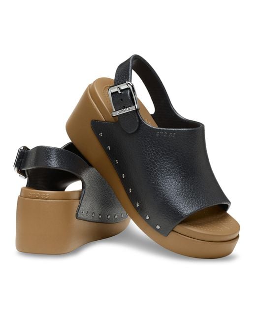 CROCSTM Blue Dylan Studded Platform Slide