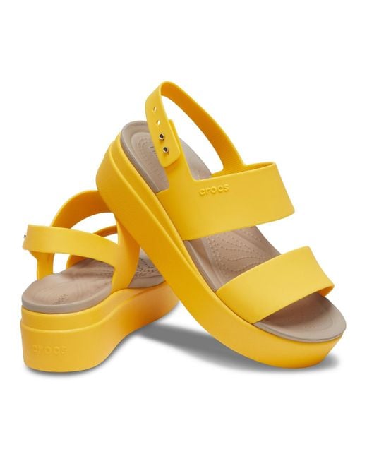 crocs yellow sandals
