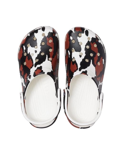 Crocs Cow Classic Animal Print Clog Lyst
