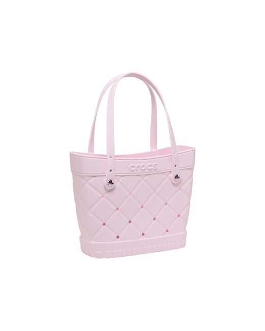 CROCSTM Black Medium Quilted Tote
