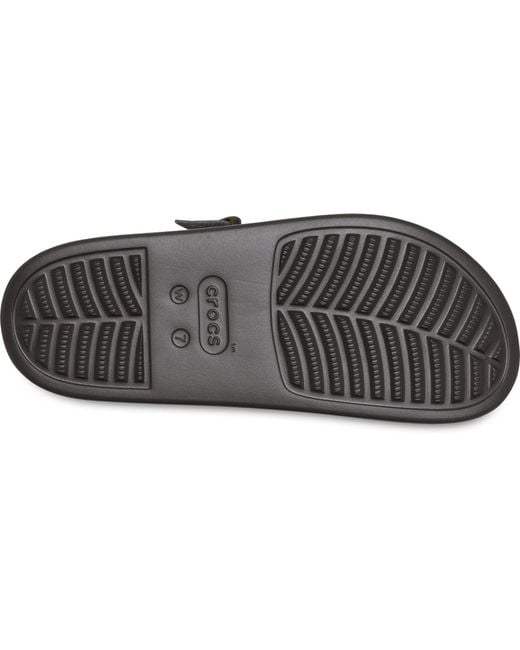 CROCSTM Black Dylan Platform Boho Buckle Clog