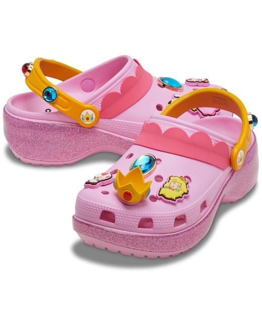 CROCSTM Pink Princess Peach Classic Platform