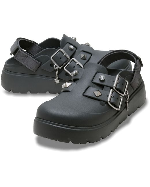 CROCSTM Black Loaferette Star Studded Clog