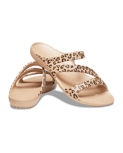 Crocs™ Kadee Ii Graphic Sandal in Leopard (White) | Lyst