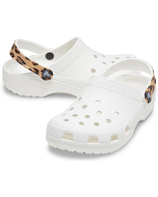 Crocs™ White/leopard Classic Pop Strap 