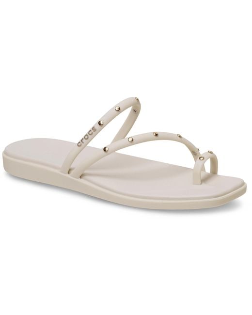 CROCSTM Black Miami Toe Loop Studded Sandal