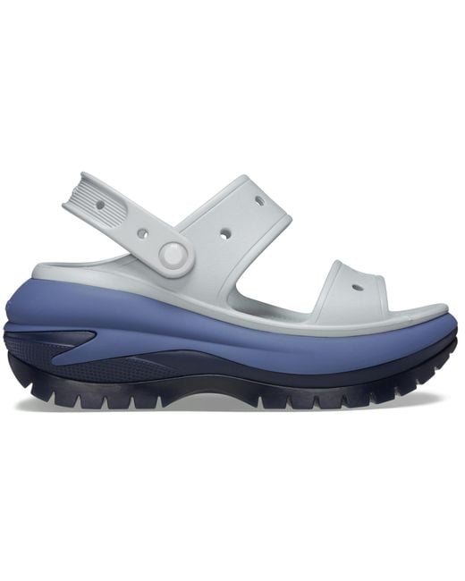 CROCSTM Black Mega Crush Matte Sandal; Mirage Multi