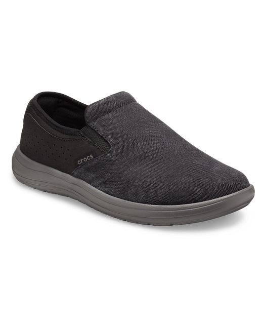 crocs canvas slip on