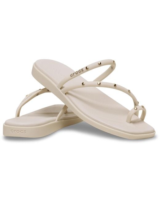 CROCSTM Black Miami Toe Loop Studded Sandal