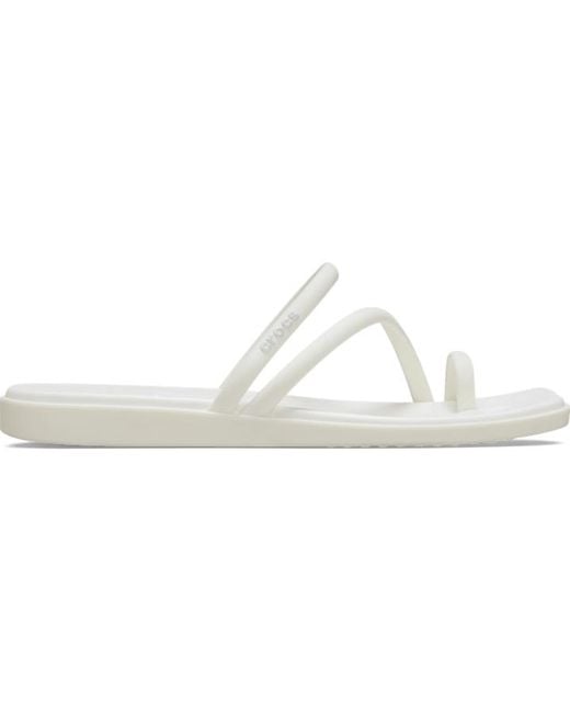 CROCSTM Black Miami Toe Loop Sandal; Chalk
