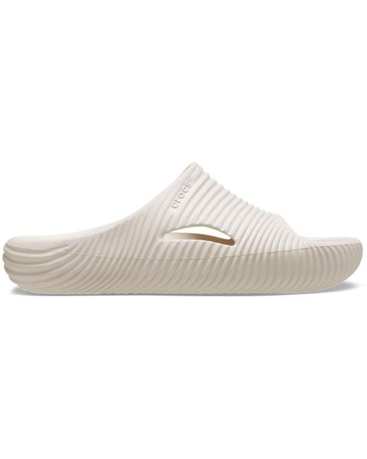 CROCSTM Black Mellow Tide Recovery Slide; Stucco
