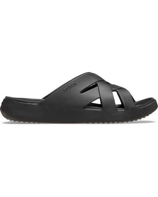 Getaway Weave Slides Femmes CROCSTM en coloris Black