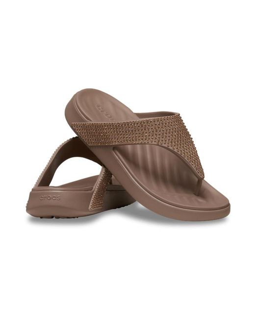 CROCSTM Black Getaway Triangle Flip Flops
