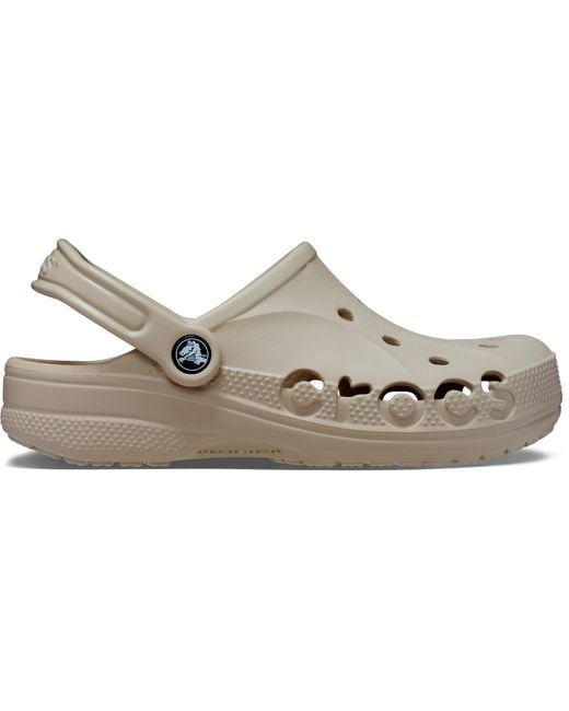 CROCSTM Black Baya Clog; Cobblestone