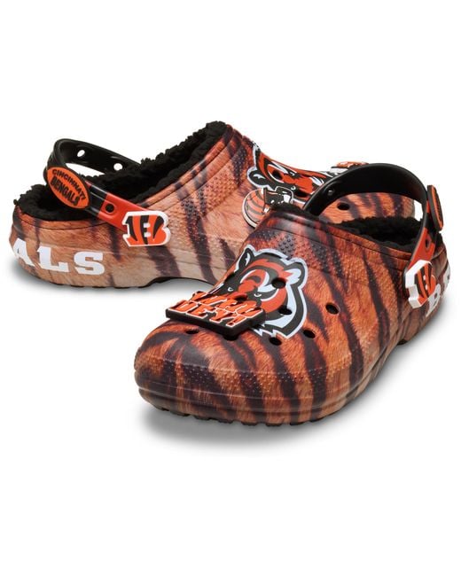 CROCSTM Black Nfl Cincinnati Bengals Classic Lined Clog