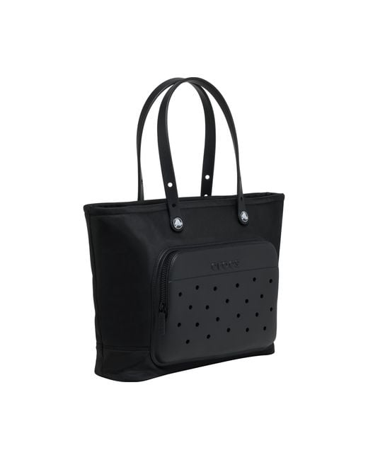 CROCSTM Black Nylon Tote