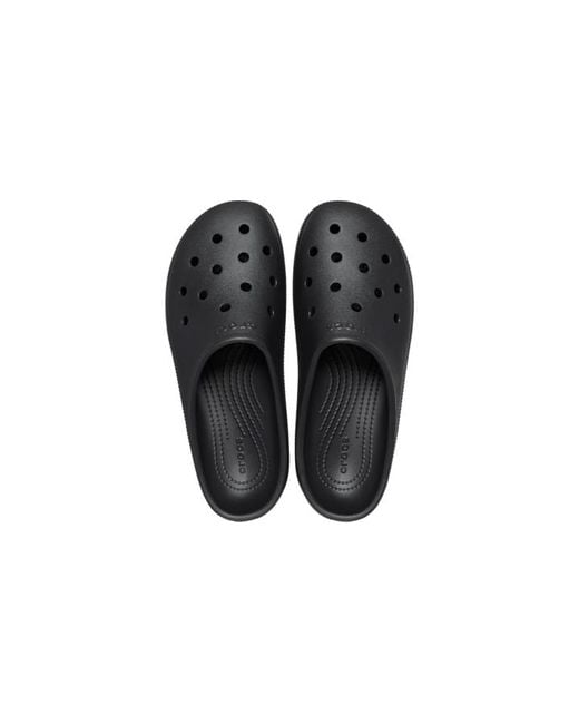 Crocs classic low profile clog in black lyst